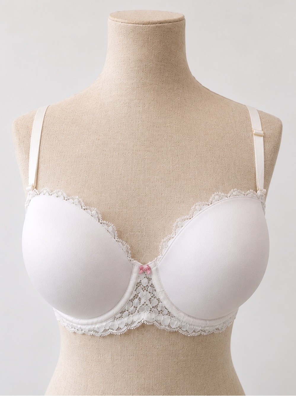 34DDD Victoria’s Secret Dream Angels Lace Bra White Ivory Underwire